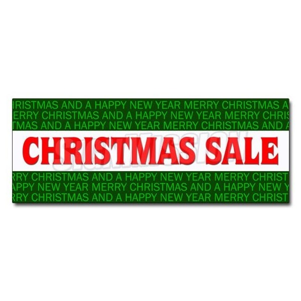Signmission CHRISTMAS SALE DECAL sticker christmas season decorate discount holidays D-24 Christmas Sale - main